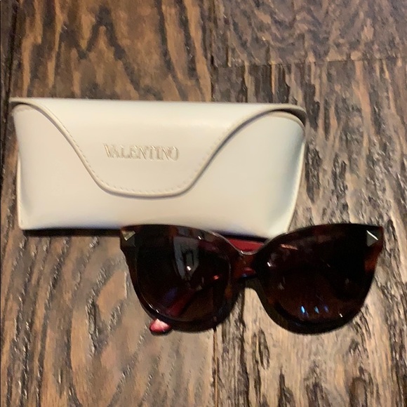 Valentino Accessories - Valentino Rockstud Tortoise Shell Sunglasses